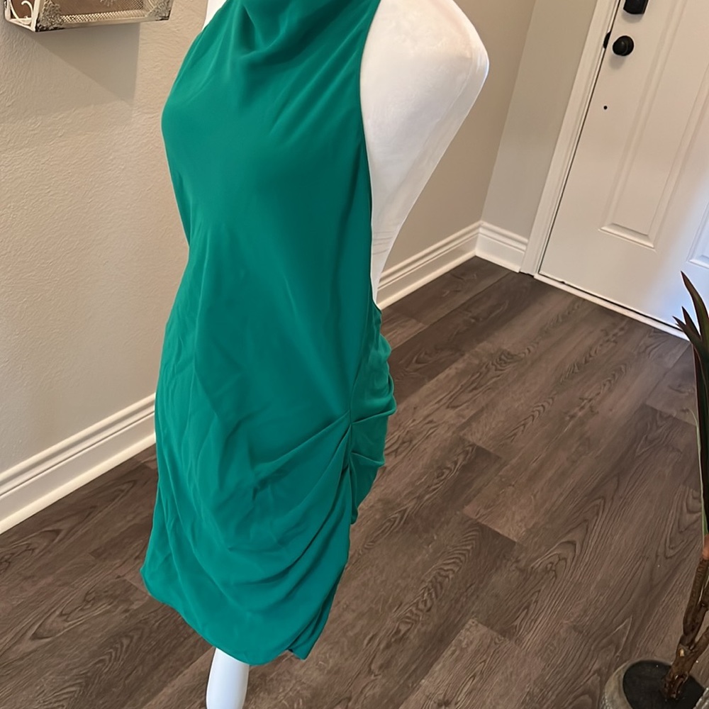 Amanda Uprichard Samba Dress in Dark Green - Picture 8 of 10